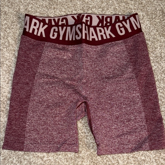 Gymshark Women's Burgundy Athletic Shorts - Picture 1 of 3